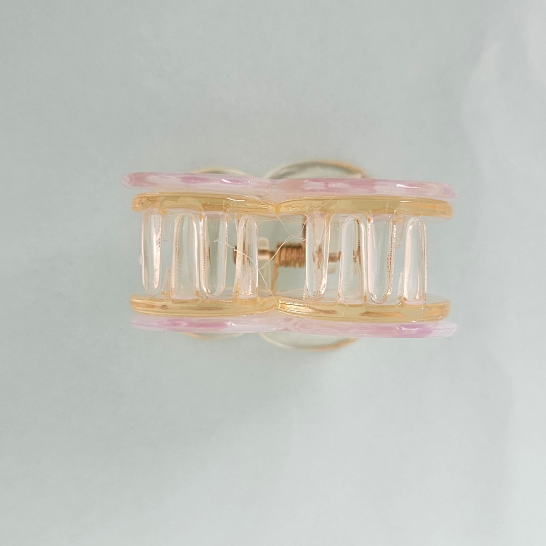 Round Acrylic Hair Claw Clips | Stylish Circle Hair Clutcher