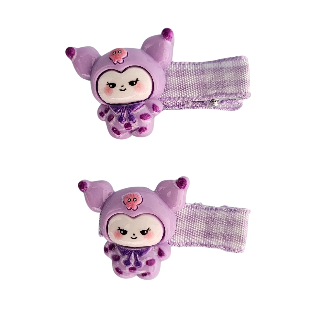 Lahniyo Cute Hair Clips for Kids | Adorable Cartoon Alligator Clips